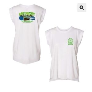Ballast Point SPEEDBOAT LADIES CUFF TANK size small NWOT